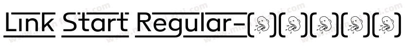 Link Start Regular字体转换